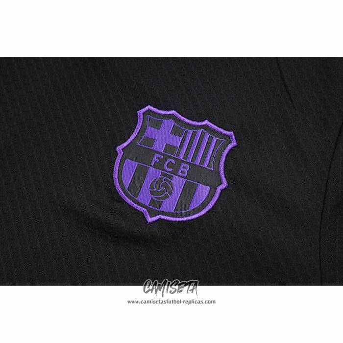 Chandal del Barcelona 2025-2026 Manga Corta Negro - Pantalon Corto